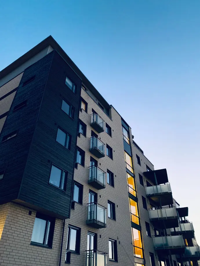 low angle photo of high rise apartment building